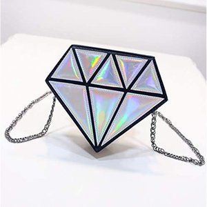 NOVELTY DIAMOND JEWEL HANDBAG CROSSBODY BAG